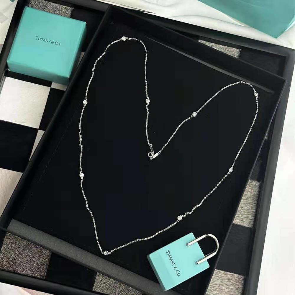 Tiffany Elsa Peretti Diamonds by the Yard Sprinkle Necklace (5)