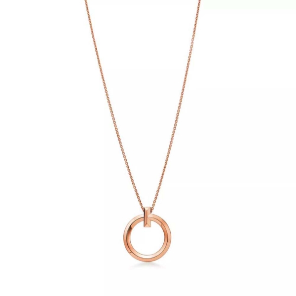 Tiffany T T1 Circle Pendant in Rose Gold (1)