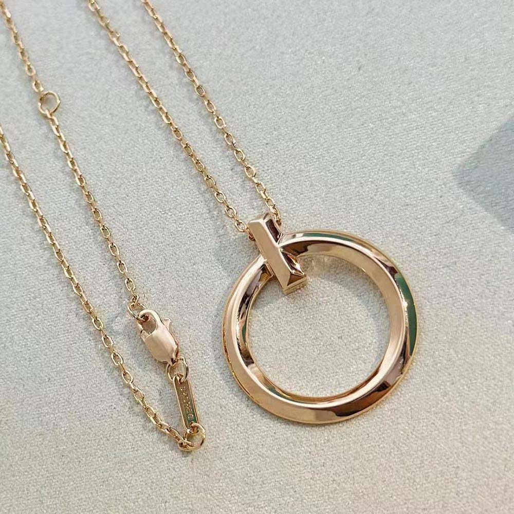 Tiffany T T1 Circle Pendant in Rose Gold (2)