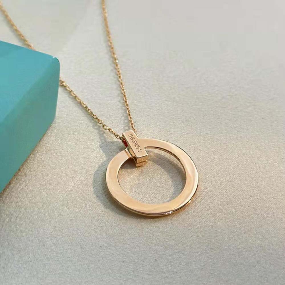 Tiffany T T1 Circle Pendant in Rose Gold (4)