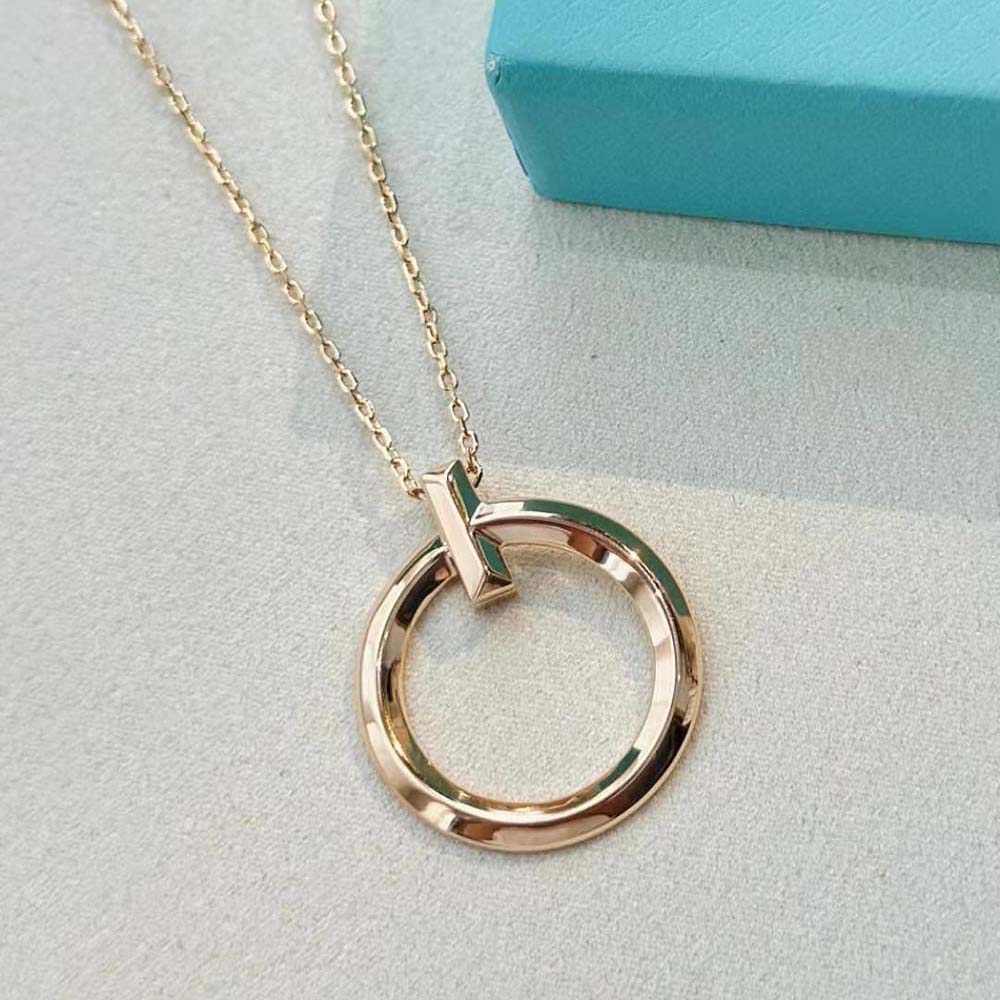 Tiffany T T1 Circle Pendant in Rose Gold (5)