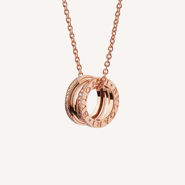 Bulgari B.Zero1 Necklace in Rose Gold-354195 (1)
