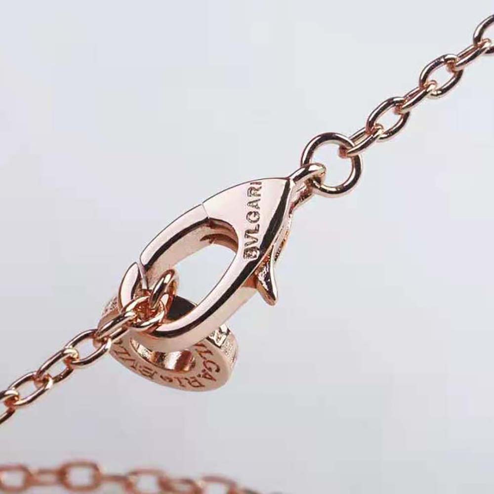 Bulgari DIVAS’ DREAM Necklace in Rose Gold-Red 350583 (6)