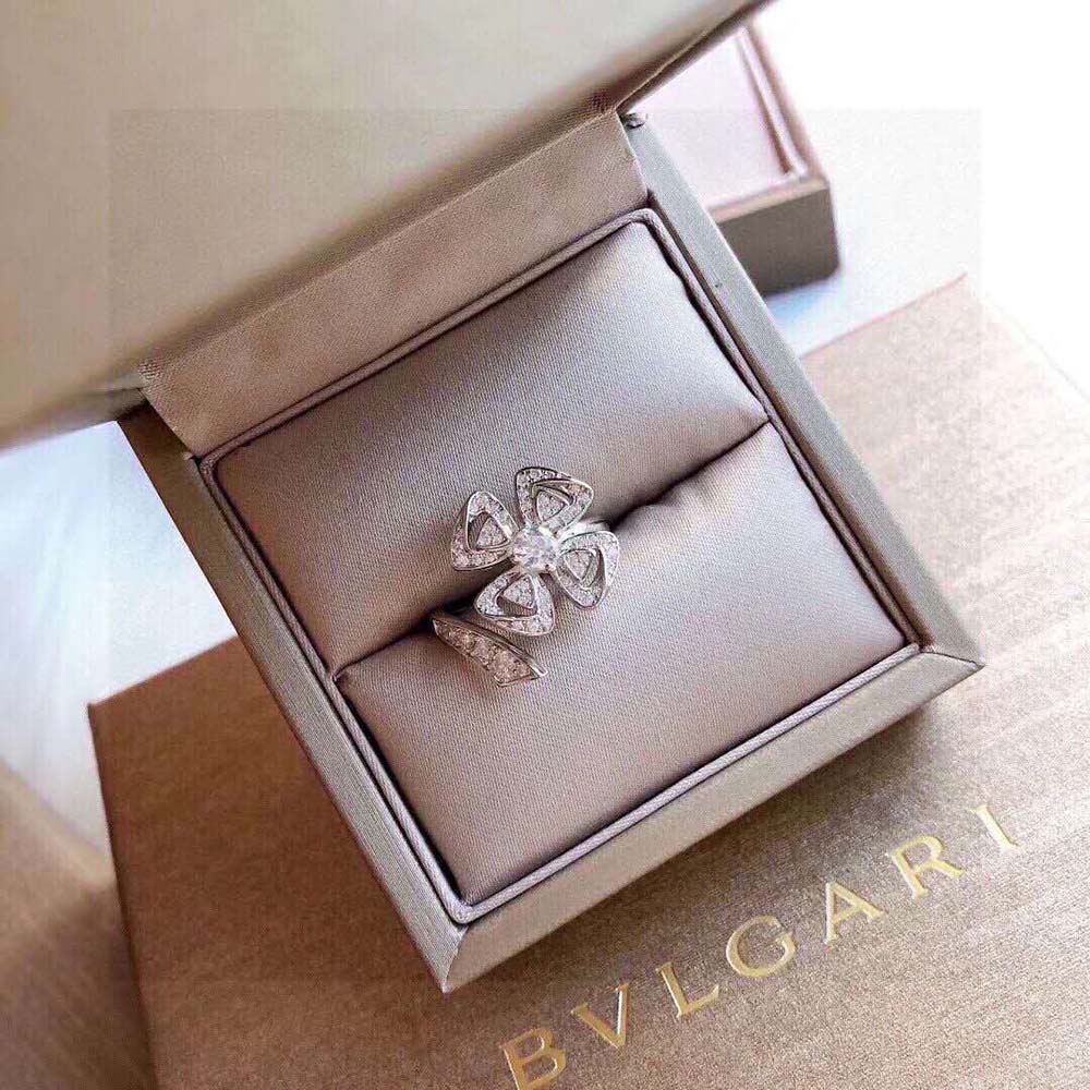 Bulgari Fiorever Ring in White Gold-356917 (2)