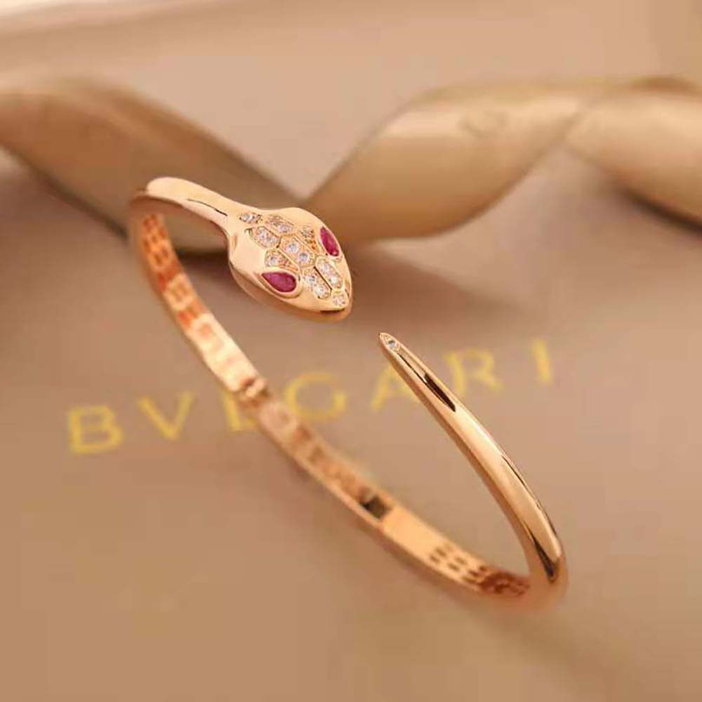 Bulgari Serpenti Seduttori Bracelet in Rose Gold-352819 (2)