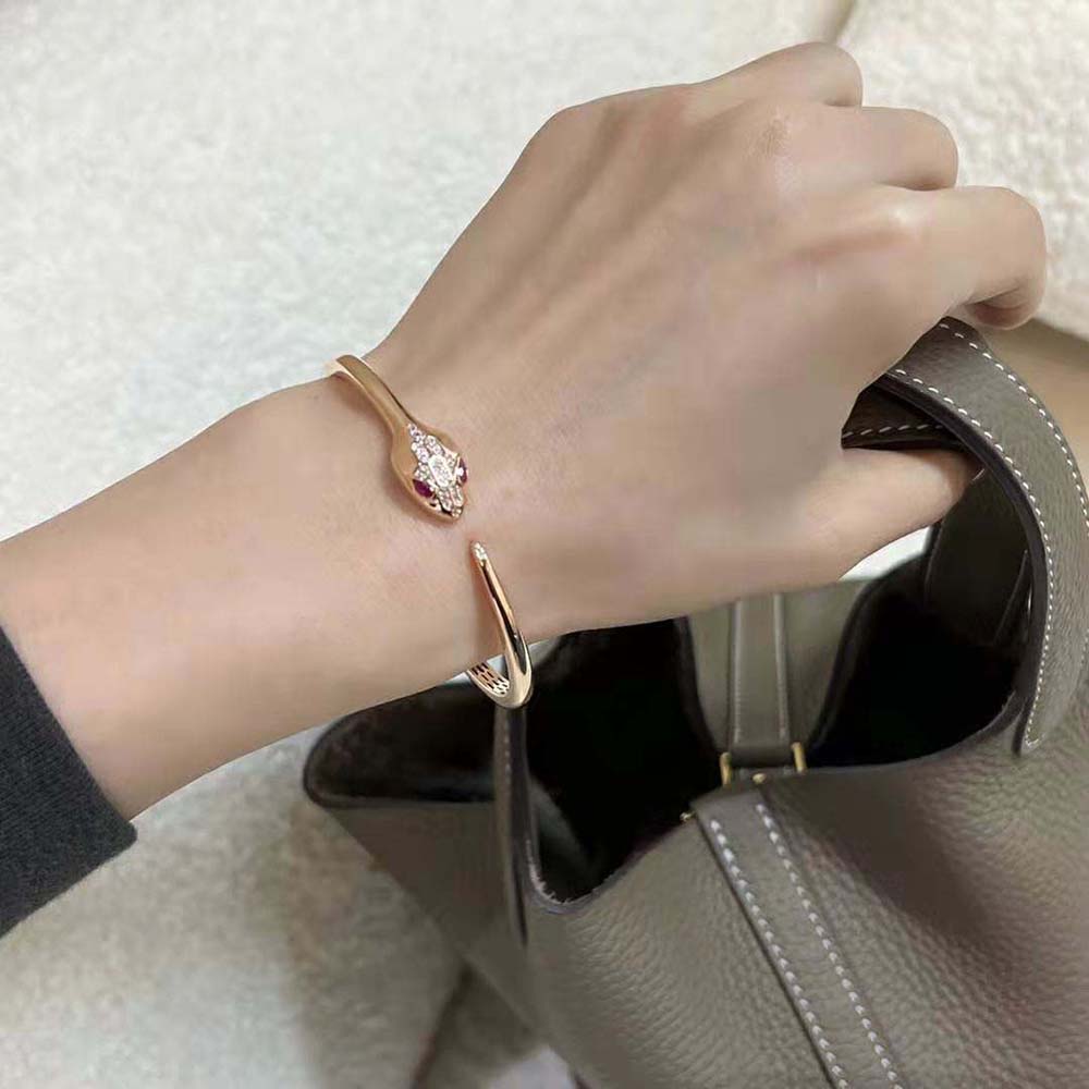 Bulgari Serpenti Seduttori Bracelet in Rose Gold-352819 (8)