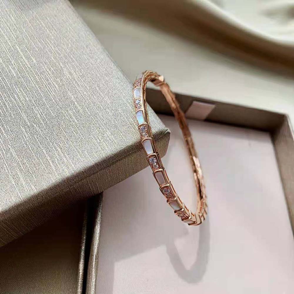 Bulgari Serpenti Viper Bracelet in Rose Gold-358476 (6)