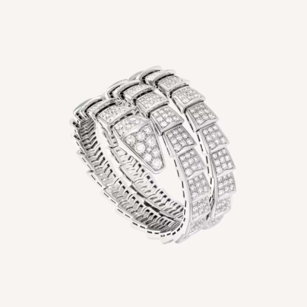 Bulgari Serpenti Viper Bracelet in White Gold-345203 (1)