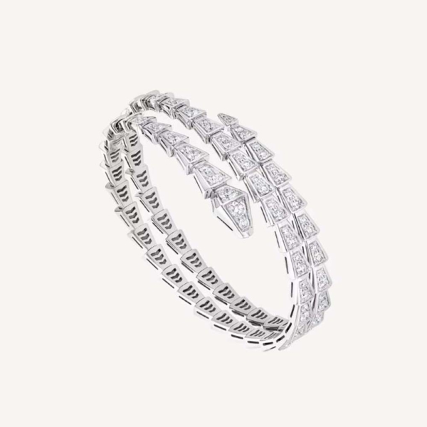 Bulgari Serpenti Viper Bracelet in White Gold-357277 (1)