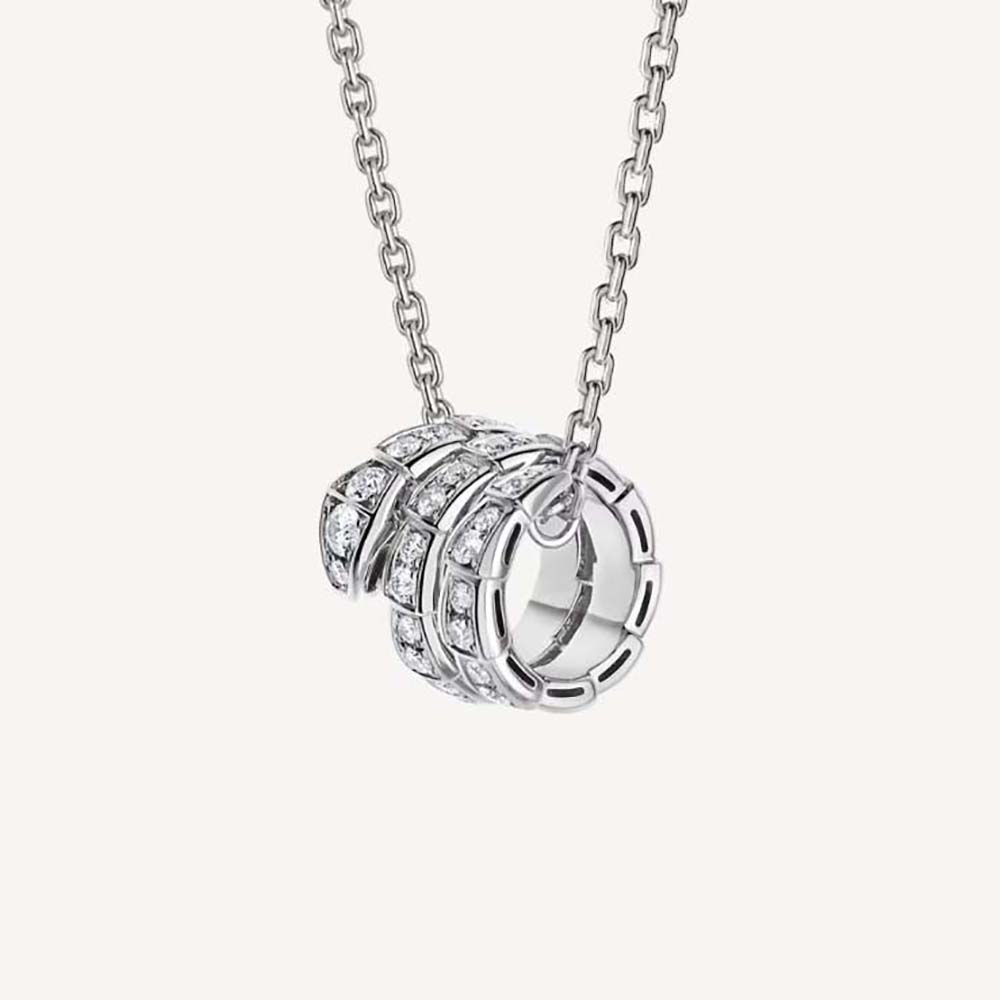 Bulgari Serpenti Viper Necklace in White Gold-357796 (1)