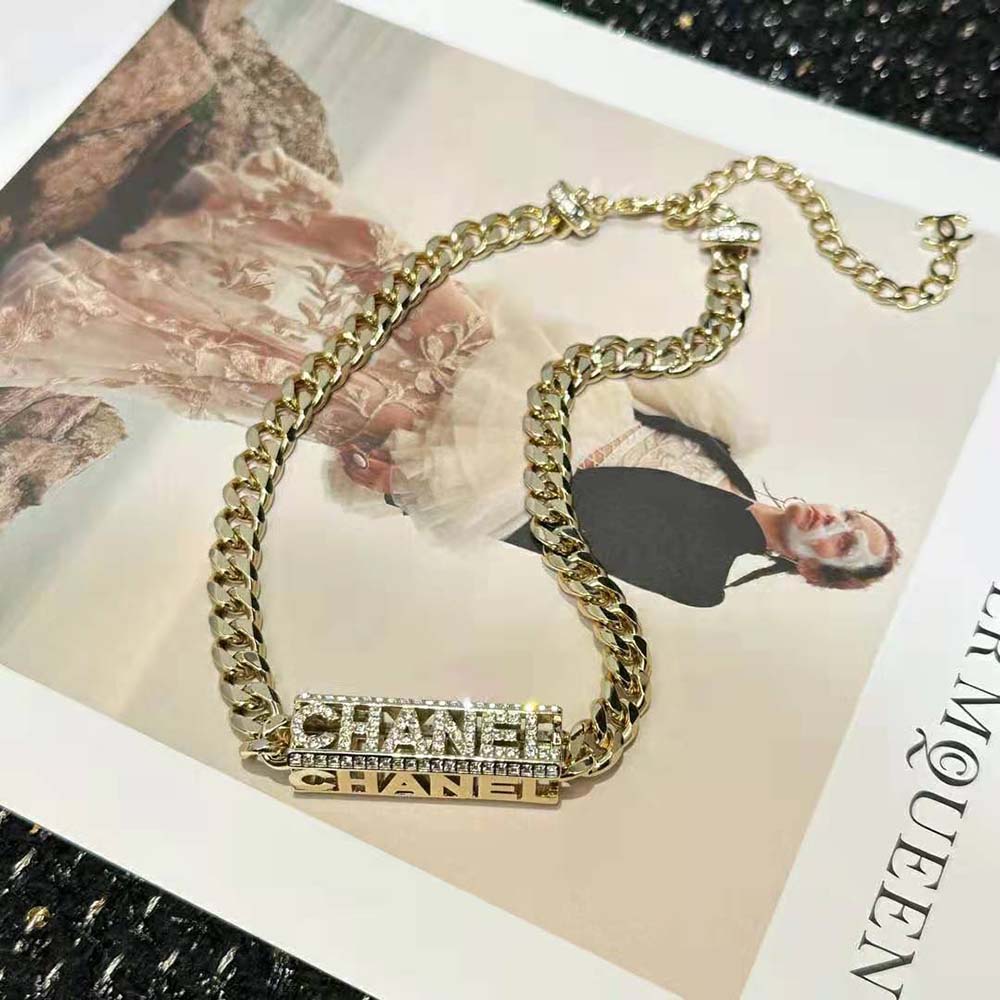 Chanel Women Choker in Metal & Strass-NR609 (2)