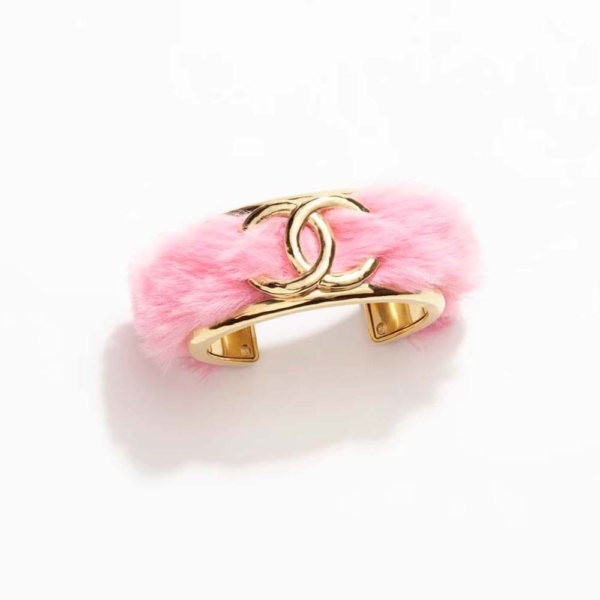 Chanel Women Cuff in Metal & Fantasy Fur-NU421 (1)