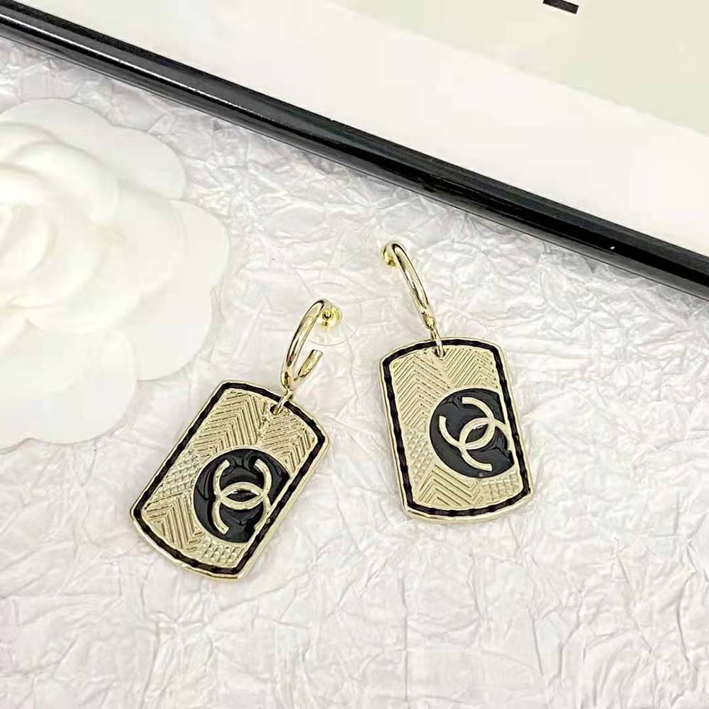 Chanel Women Pendant Earrings in Metal & Resin-NU637 (2)