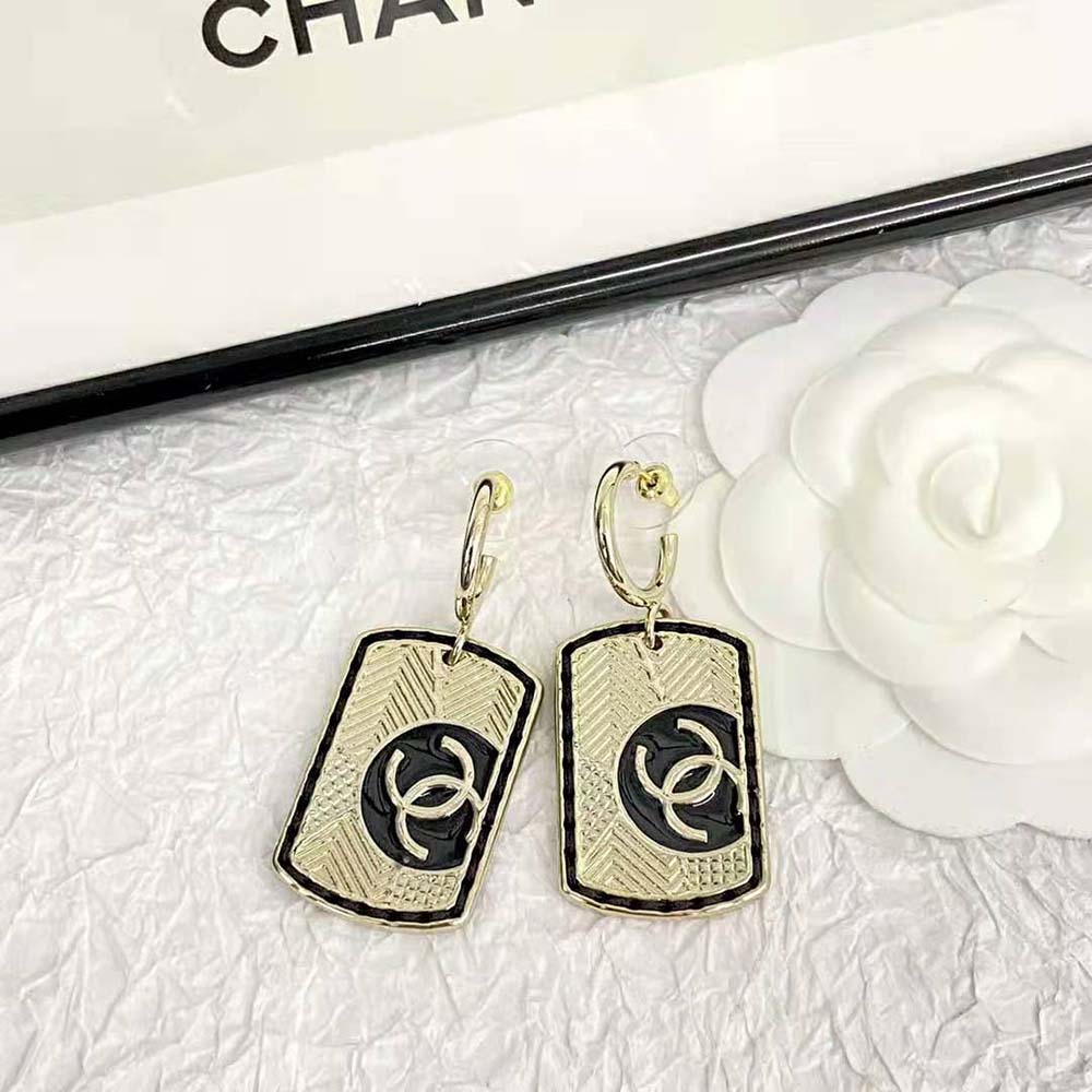 Chanel Women Pendant Earrings in Metal & Resin-NU637 (3)
