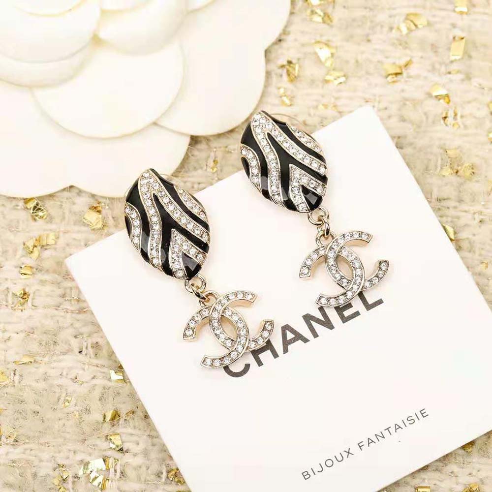 Chanel Women Pendant Earrings in Metal & Strass-NS707 (4)