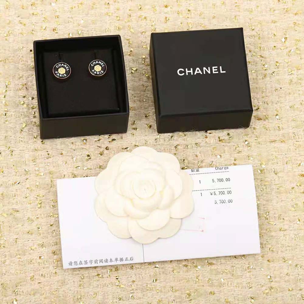 Chanel Women Stud Earrings in Metal & Resin-NU638 (2)