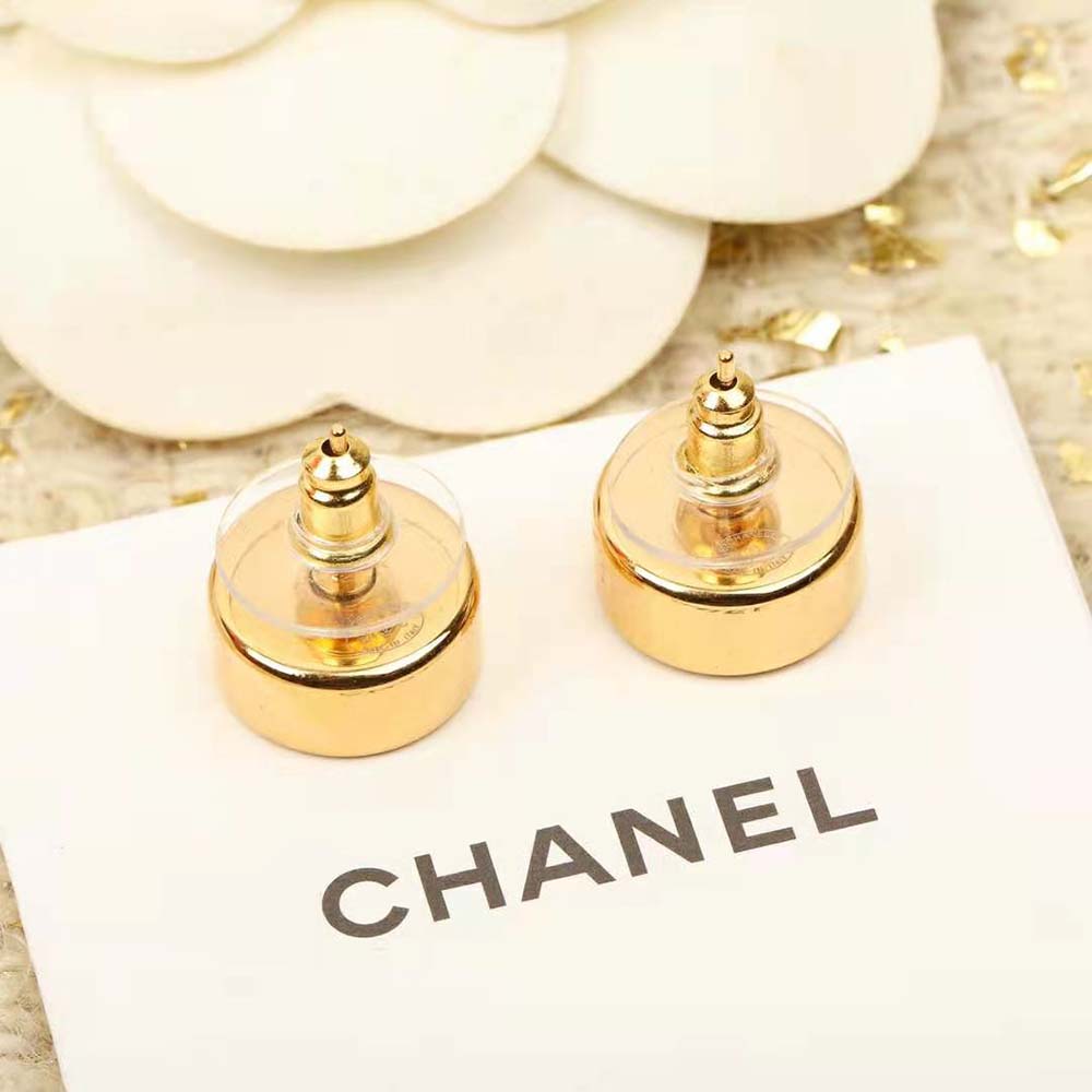 Chanel Women Stud Earrings in Metal & Resin-NU638 (3)