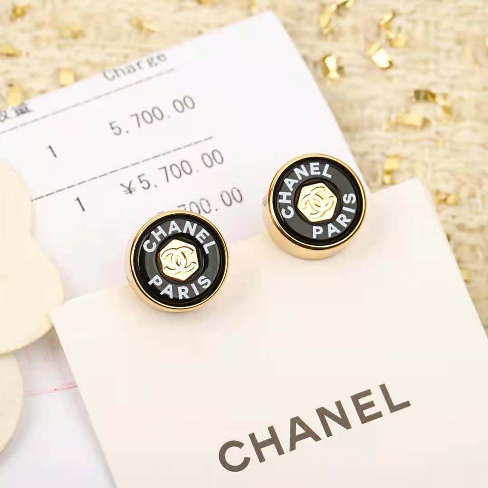 Chanel Women Stud Earrings in Metal & Resin-NU638 (6)