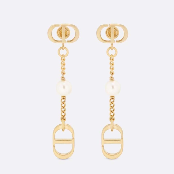 Dior Women 30 Montaigne Earrings Gold-Finish Metal-E3089WOMMT (1)