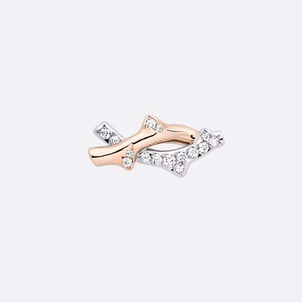 Dior Women Bois De Rose Earring Pink Gold White Gold and Diamonds (1)