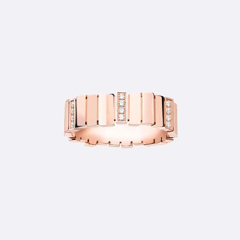 Dior Women Gem Dior Ring Pink Gold and Diamonds-JGEM95025