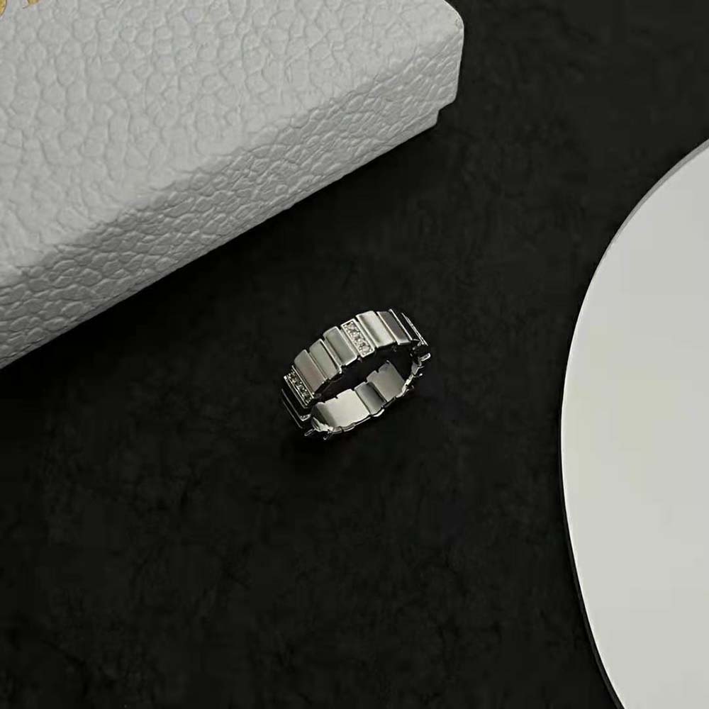 Dior Women Gem Dior Ring White Gold and Diamonds-JGEM95023 (3)