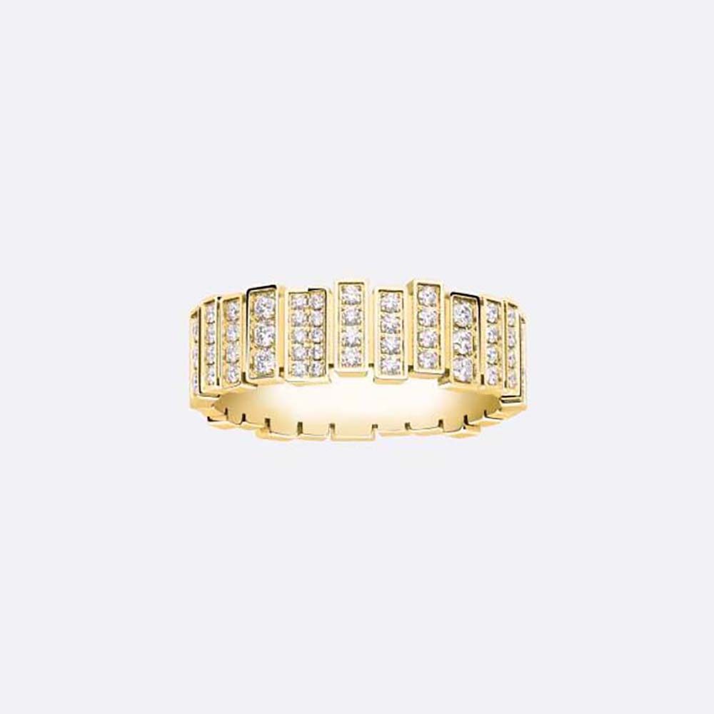 Dior Women Gem Dior Ring Yellow Gold and Diamonds-JGEM95027