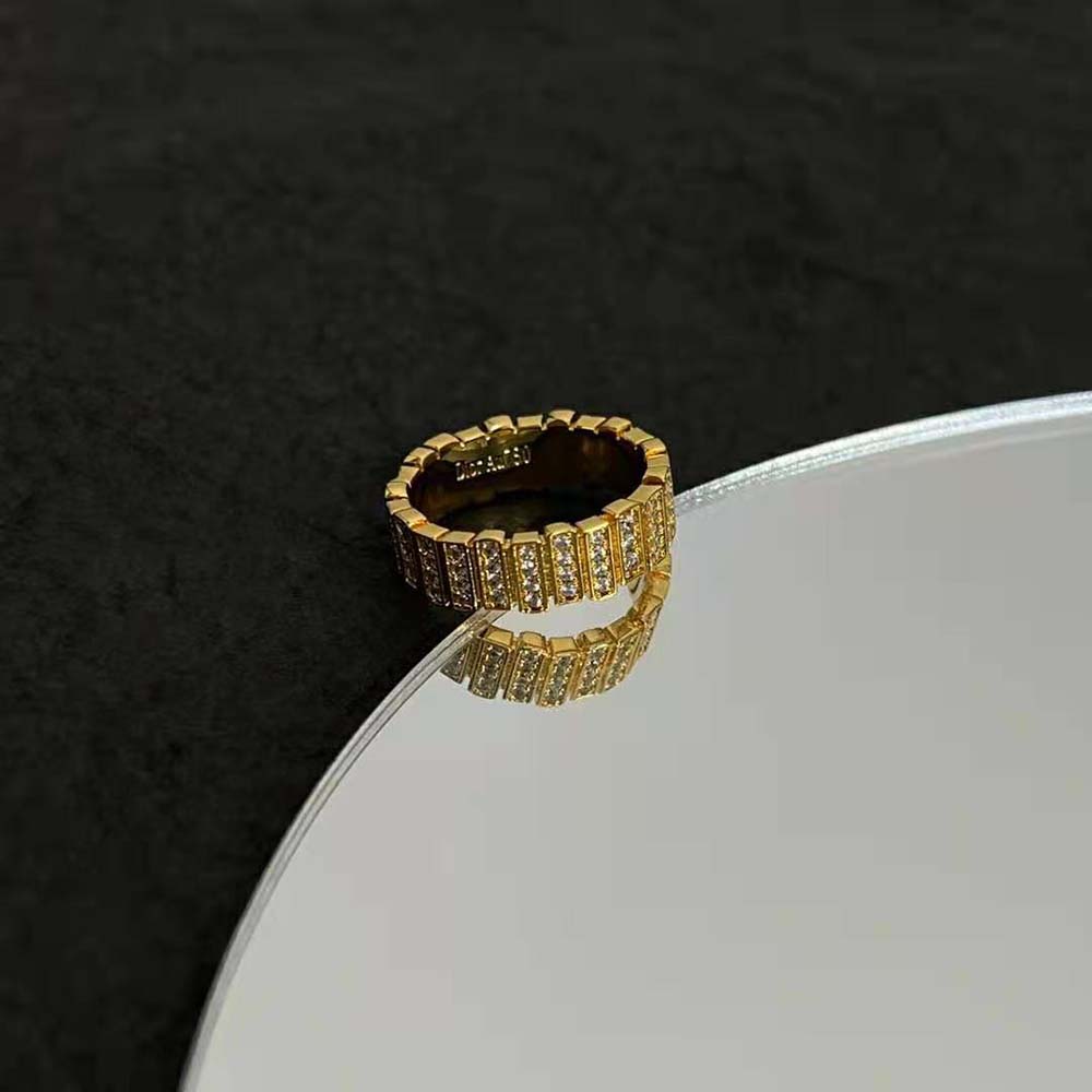 Dior Women Gem Dior Ring Yellow Gold and Diamonds-JGEM95027 (3)