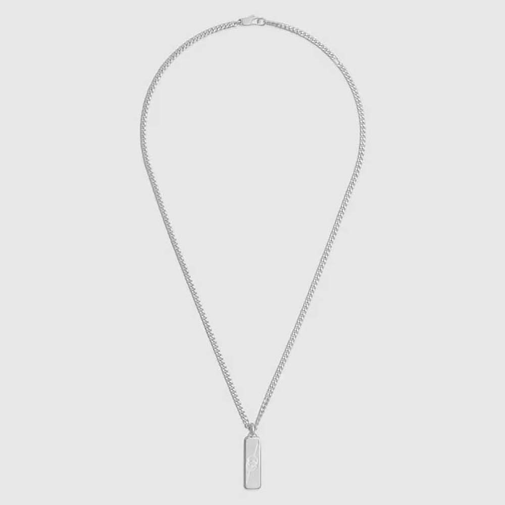 Gucci Unisex Diagonal Interlocking G Necklace-774055J84008106 (1)
