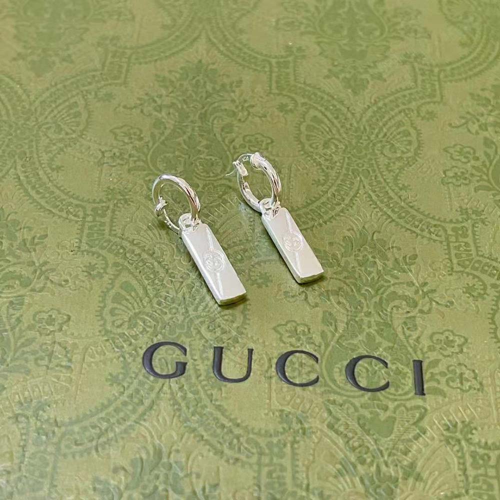 Gucci Unisex Diagonal Interlocking G Single Earring-773755J84008106 (2)