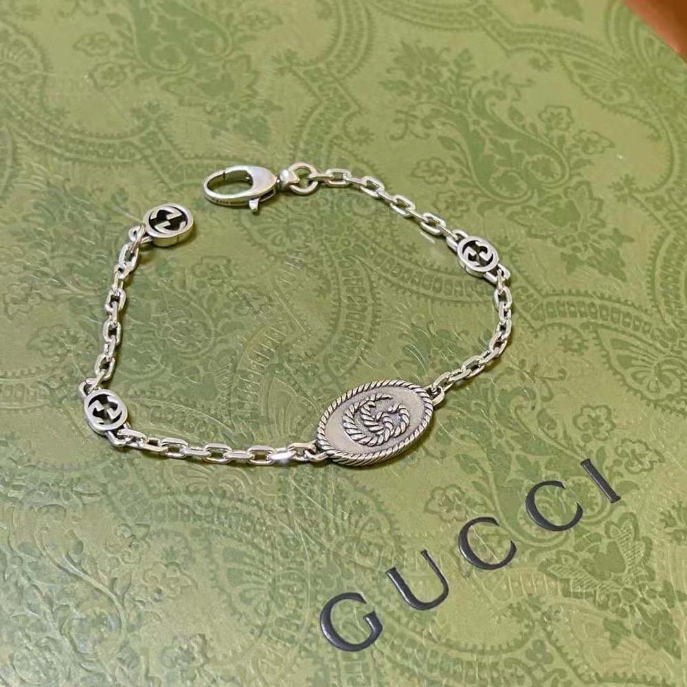 Gucci Unisex Double G Bracelet-627749J84000701 (2)