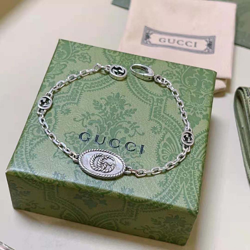 Gucci Unisex Double G Bracelet-627749J84000701 (3)