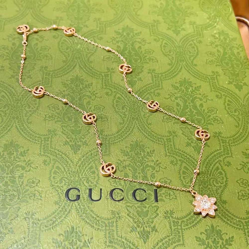 Gucci Women Flora 18k Diamond Necklace-702393J85405702 (2)