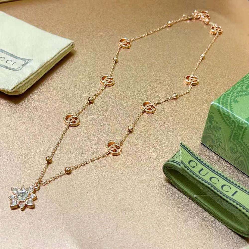Gucci Women Flora 18k Diamond Necklace-702393J85405702 (6)