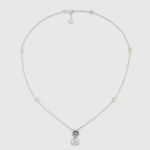 Gucci Women GG Marmont Mother of Pearl Necklace-773231JAAFQ8135