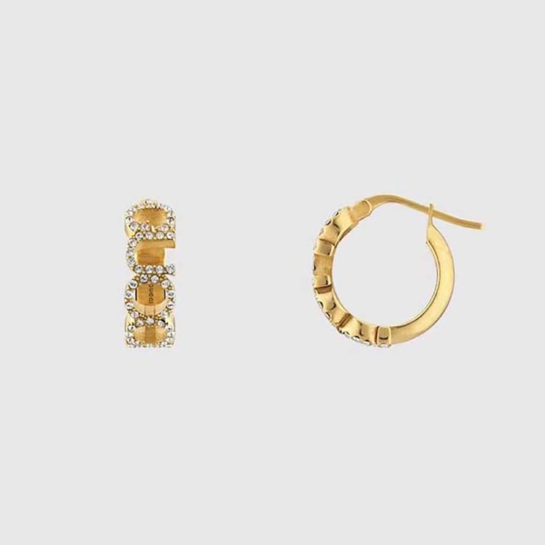 Gucci Women ‘Gucci’ Letter Hoop Earrings-774690J1D508031 (1)