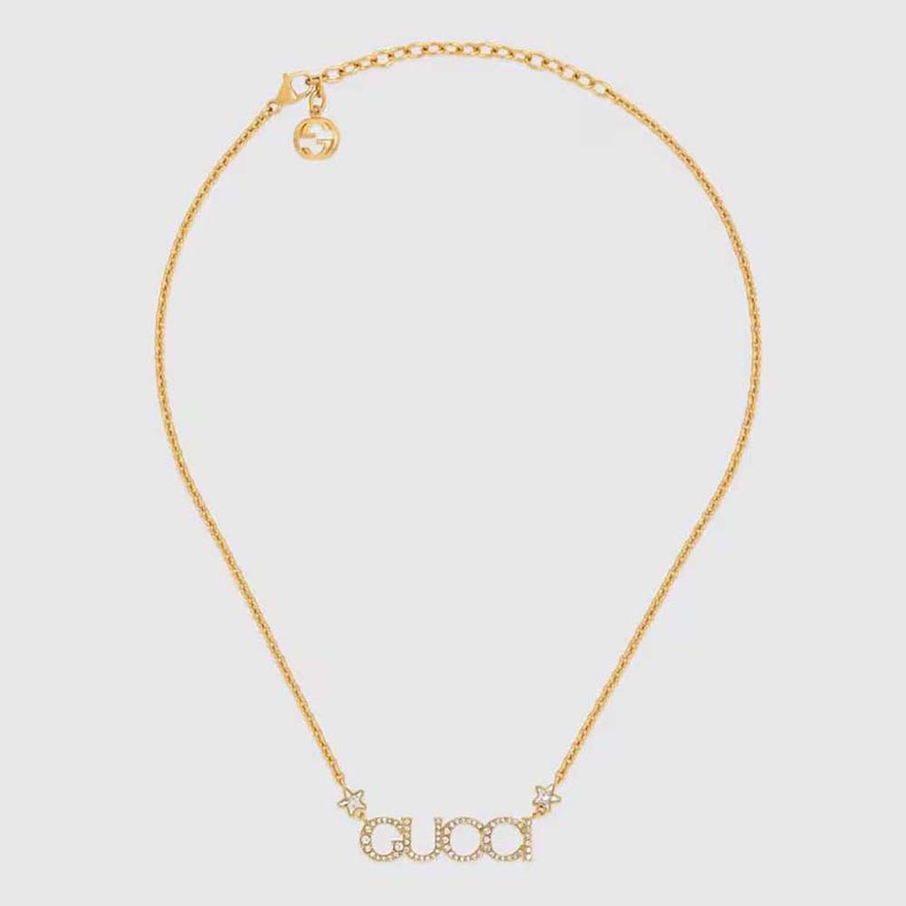 Gucci Women ‘Gucci’ Letter Necklace-774693J1D508031 (1)