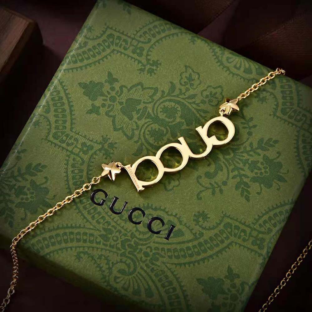 Gucci Women ‘Gucci’ Letter Necklace-774693J1D508031 (4)