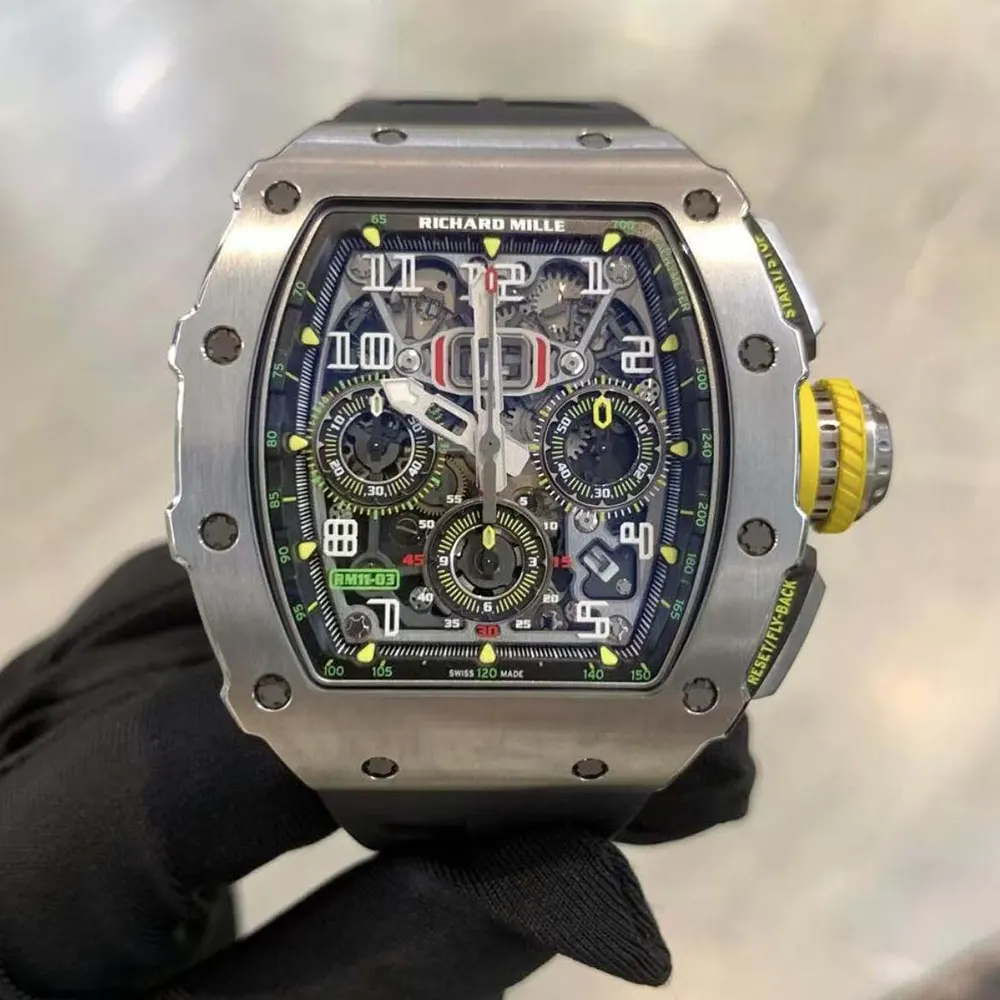 Richard Mille Men RM 11-03 Titanium Felipe Massa Automatic Flyback Chronograph (2)