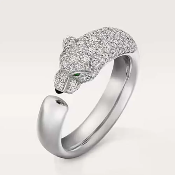 Cartier Women Panthère De Cartier Ring in White Gold N4765900 (1)