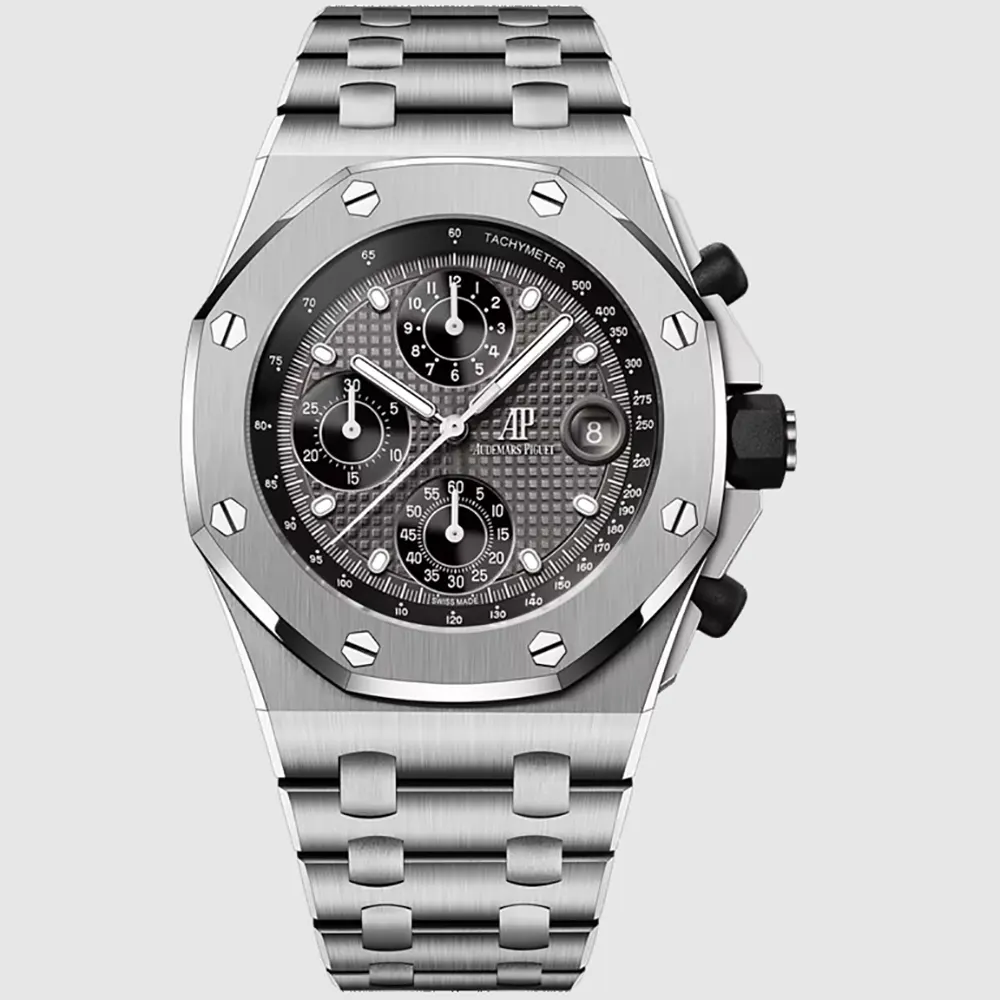 Audemars Piguet Men Royal Oak Offshore Selfwinding Chronograph 41 mm in Titanium case