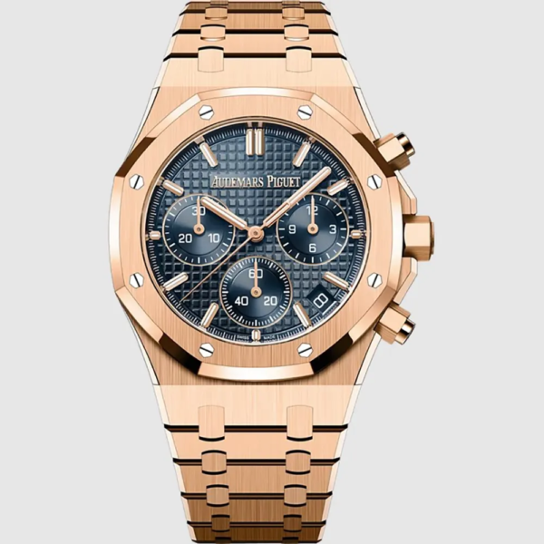 Audemars Piguet Men Royal Oak Selfwinding Chronograph 41 mm in 18-carat pink gold (1)