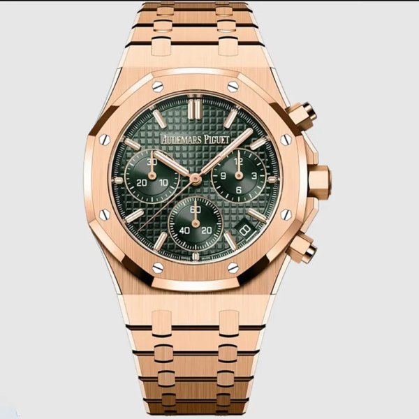 Audemars Piguet Men Royal Oak Selfwinding Chronograph 41 mm in 18-carat pink gold 1320OR (1)