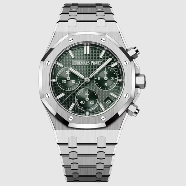 Audemars Piguet Men Royal Oak Selfwinding Chronograph 41 mm in Khaki green dial (1)