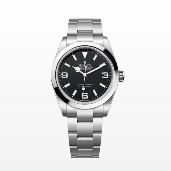 Rolex Men Explorer 40 Watches Oyster 40 mm in Oystersteel