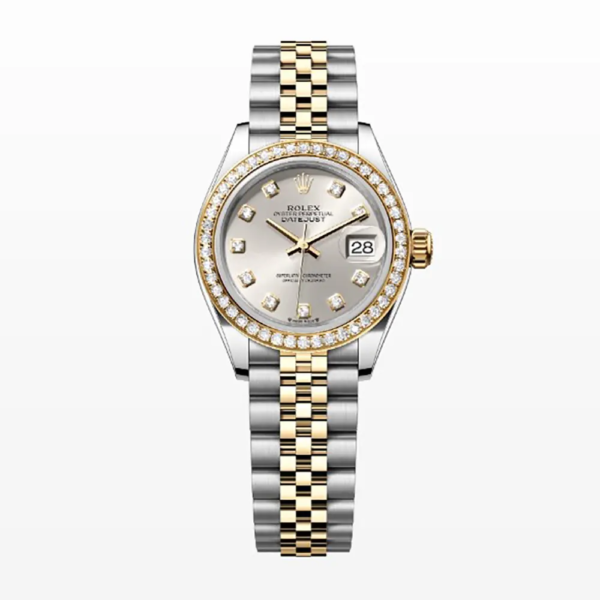 Rolex Women Lady-Datejust Watches Oyster 28 mm Oystersteel in yellow gold and diamonds m279383rbr-0007 (1)