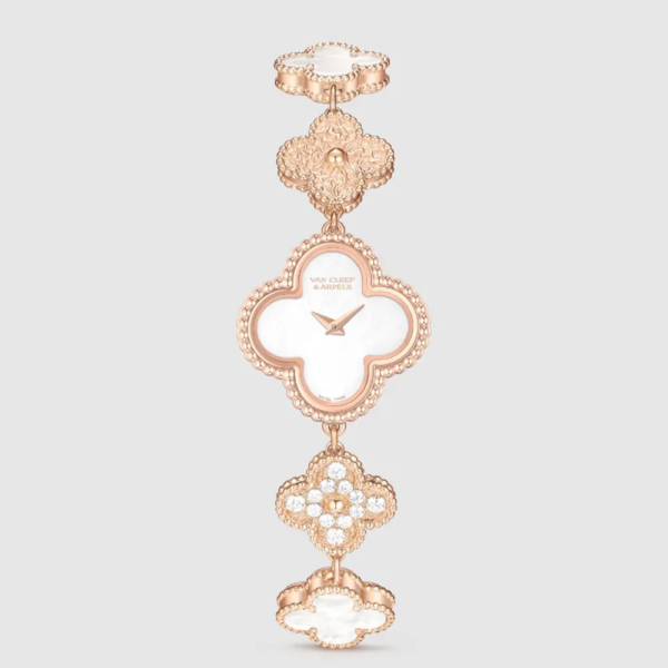 Van Cleef & Arpels Women Sweet Alhambra Watch 23 mm in 18K Rose Gold Diamond (1)