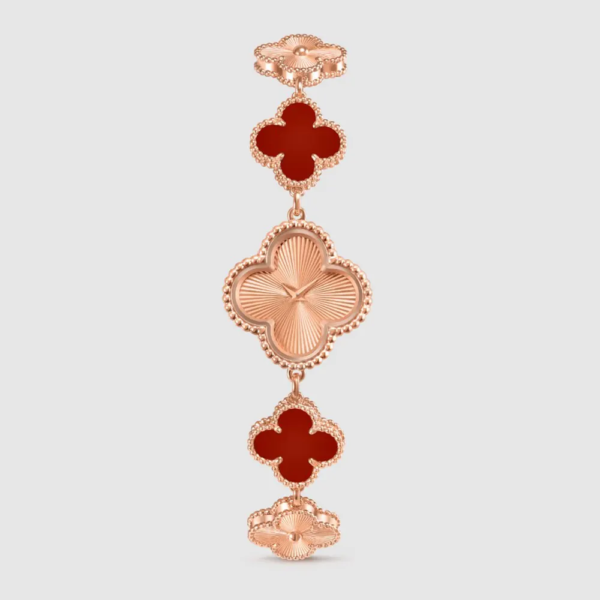 Van Cleef & Arpels Women Sweet Alhambra Watch 23 mm in 18K Rose Rold Carnelian (1)