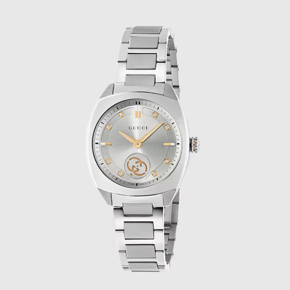 Gucci Women Interlocking Watch 29mm in Stainless Steel-Sliver (1)