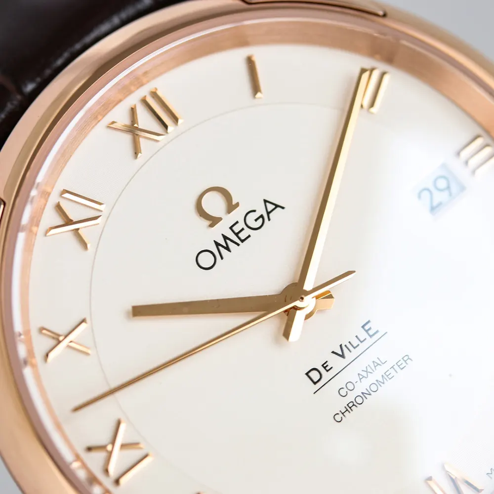 Omega Men De Ville Co-axial 41 mm on 18k Rose Gold (4)